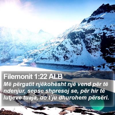 Filemonit 1:22 ALB Bible Verse Image