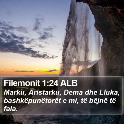 Filemonit 1:24 ALB Bible Verse Image