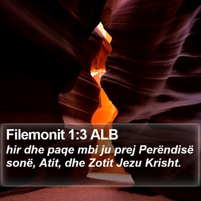 Filemonit 1:3 ALB Bible Verse Image