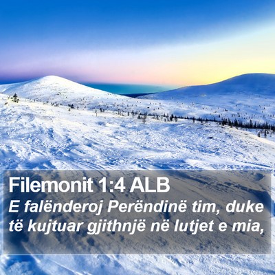 Filemonit 1:4 ALB Bible Verse Image
