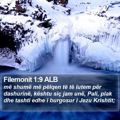 Filemonit 1:9 ALB Bible Verse Image
