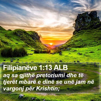 Filipianëve 1:13 ALB Bible Verse Image