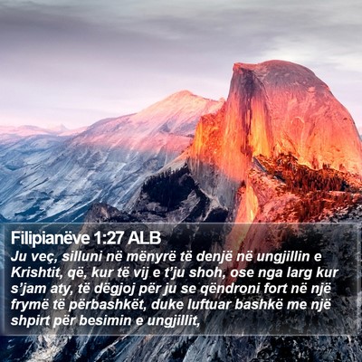 Filipianëve 1:27 ALB Bible Verse Image