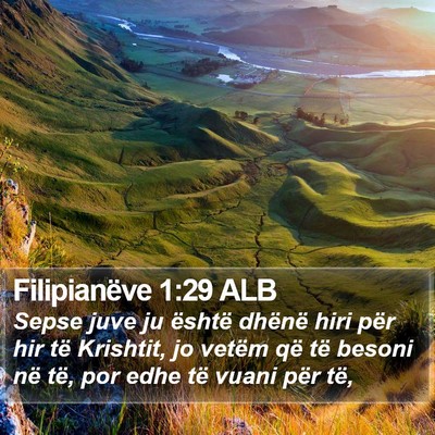 Filipianëve 1:29 ALB Bible Verse Image