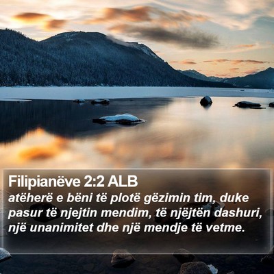 Filipianëve 2:2 ALB Bible Verse Image