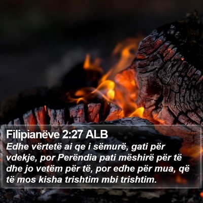 Filipianëve 2:27 ALB Bible Verse Image