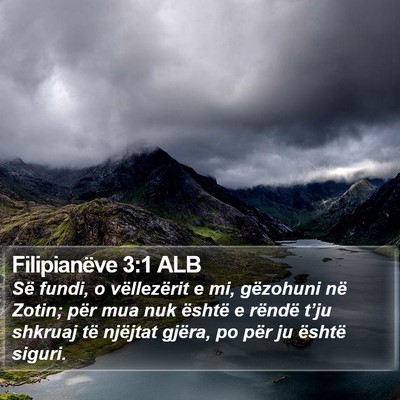 Filipianëve 3:1 ALB Bible Verse Image
