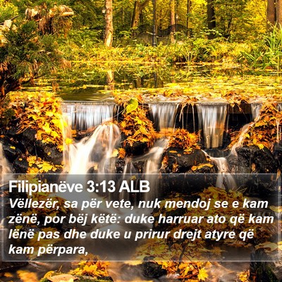 Filipianëve 3:13 ALB Bible Verse Image