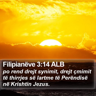Filipianëve 3:14 ALB Bible Verse Image