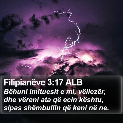 Filipianëve 3:17 ALB Bible Verse Image