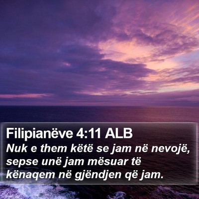 Filipianëve 4:11 ALB Bible Verse Image