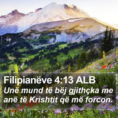 Filipianëve 4:13 ALB Bible Verse Image