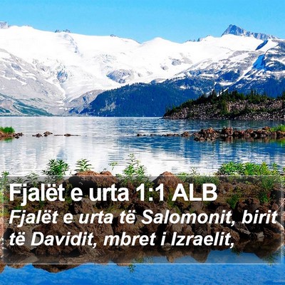 Fjalët e urta 1:1 ALB Bible Verse Image