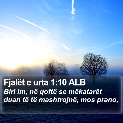 Fjalët e urta 1:10 ALB Bible Verse Image