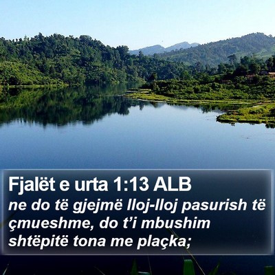 Fjalët e urta 1:13 ALB Bible Verse Image