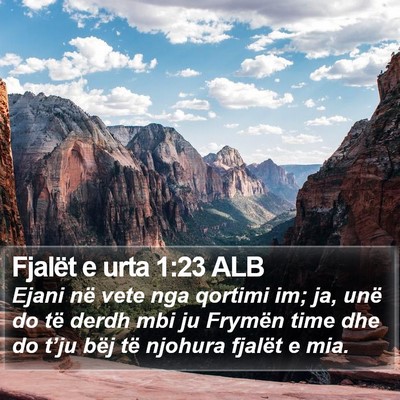 Fjalët e urta 1:23 ALB Bible Verse Image