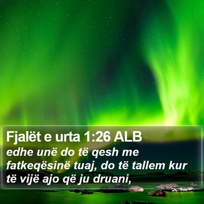 Fjalët e urta 1:26 ALB Bible Verse Image