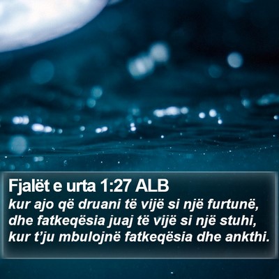 Fjalët e urta 1:27 ALB Bible Verse Image