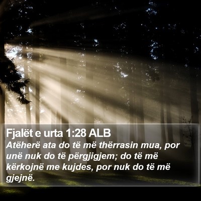 Fjalët e urta 1:28 ALB Bible Verse Image