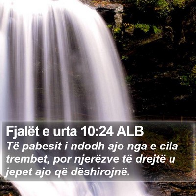 Fjalët e urta 10:24 ALB Bible Verse Image