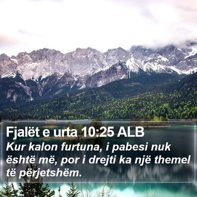Fjalët e urta 10:25 ALB Bible Verse Image