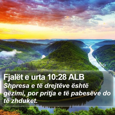 Fjalët e urta 10:28 ALB Bible Verse Image
