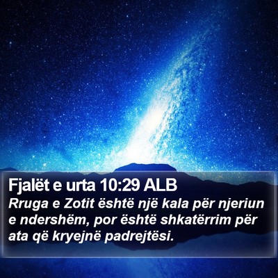 Fjalët e urta 10:29 ALB Bible Verse Image