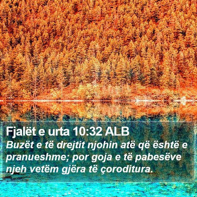 Fjalët e urta 10:32 ALB Bible Verse Image
