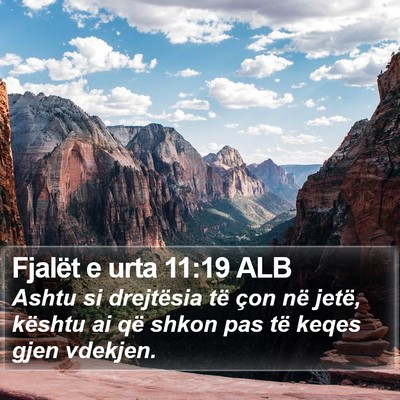Fjalët e urta 11:19 ALB Bible Verse Image