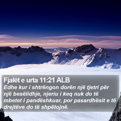 Fjalët e urta 11:21 ALB Bible Verse Image