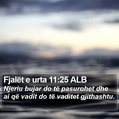 Fjalët e urta 11:25 ALB Bible Verse Image