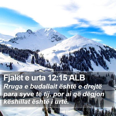 Fjalët e urta 12:15 ALB Bible Verse Image