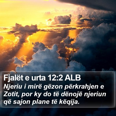 Fjalët e urta 12:2 ALB Bible Verse Image