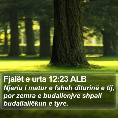 Fjalët e urta 12:23 ALB Bible Verse Image