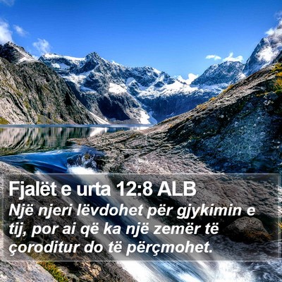 Fjalët e urta 12:8 ALB Bible Verse Image