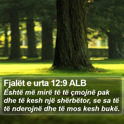 Fjalët e urta 12:9 ALB Bible Verse Image