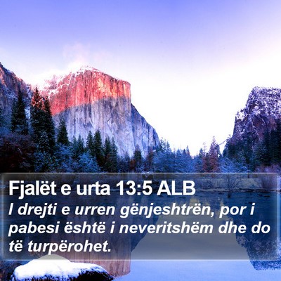Fjalët e urta 13:5 ALB Bible Verse Image