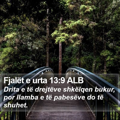 Fjalët e urta 13:9 ALB Bible Verse Image