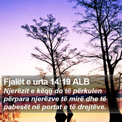 Fjalët e urta 14:19 ALB Bible Verse Image