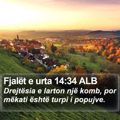 Fjalët e urta 14:34 ALB Bible Verse Image