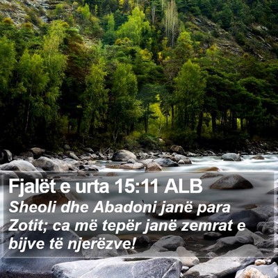 Fjalët e urta 15:11 ALB Bible Verse Image