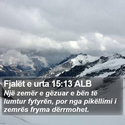 Fjalët e urta 15:13 ALB Bible Verse Image