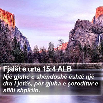 Fjalët e urta 15:4 ALB Bible Verse Image