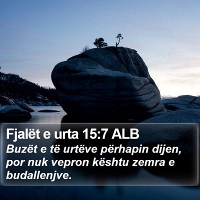 Fjalët e urta 15:7 ALB Bible Verse Image