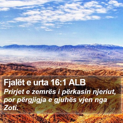 Fjalët e urta 16:1 ALB Bible Verse Image