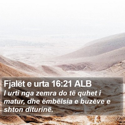 Fjalët e urta 16:21 ALB Bible Verse Image