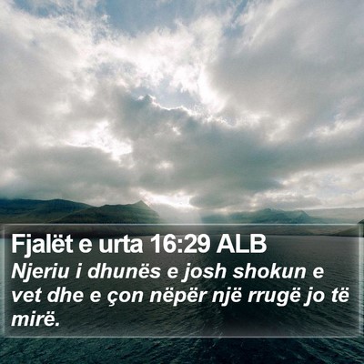 Fjalët e urta 16:29 ALB Bible Verse Image