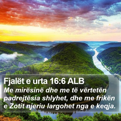 Fjalët e urta 16:6 ALB Bible Verse Image
