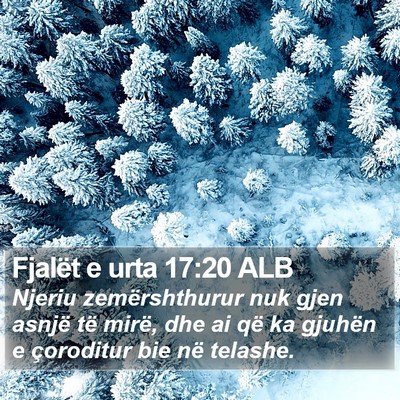 Fjalët e urta 17:20 ALB Bible Verse Image