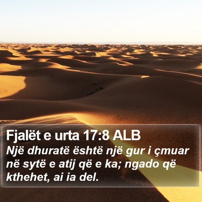 Fjalët e urta 17:8 ALB Bible Verse Image